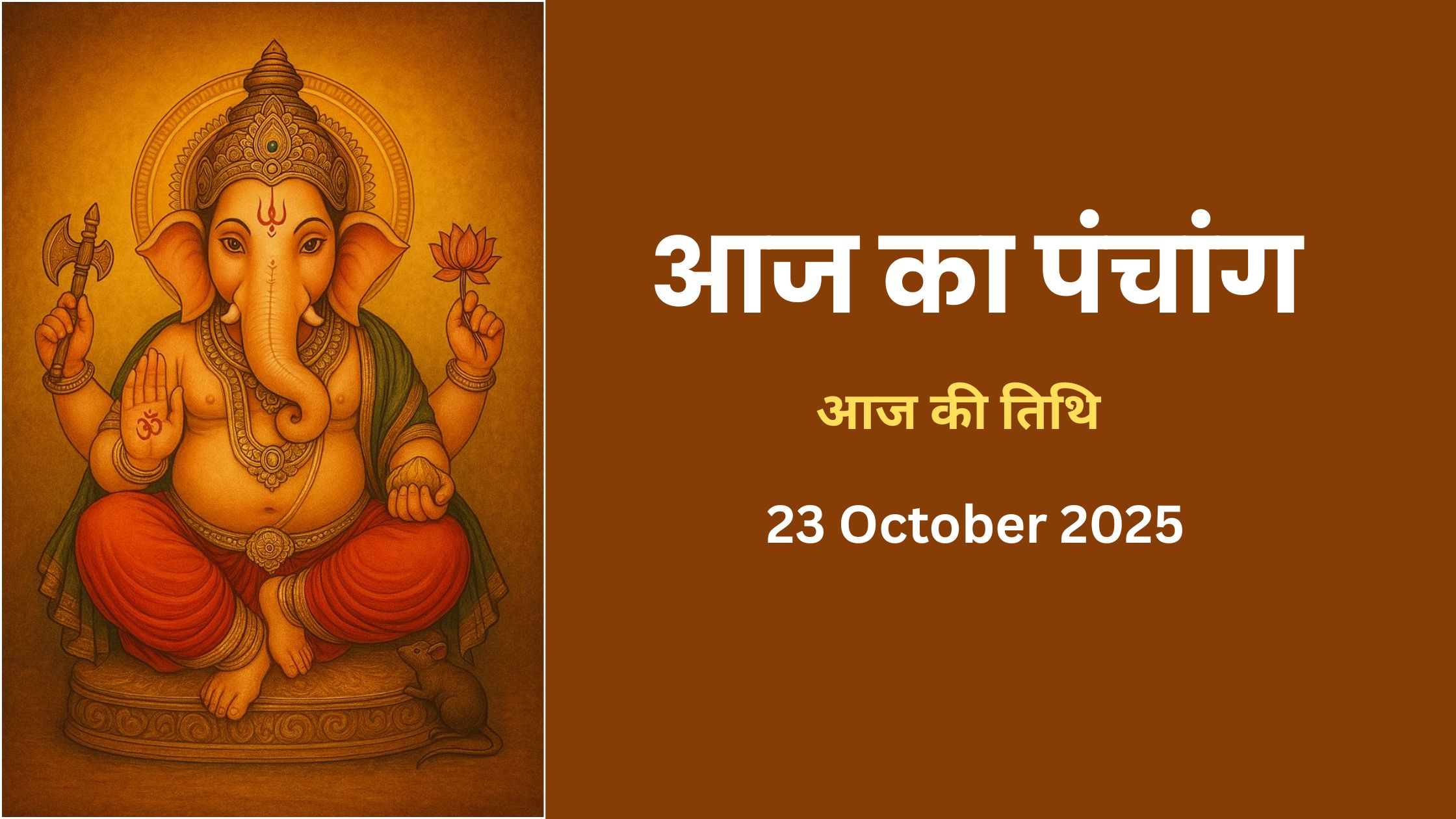 Aaj Ki Tithi Kya Hai 23 October 2025